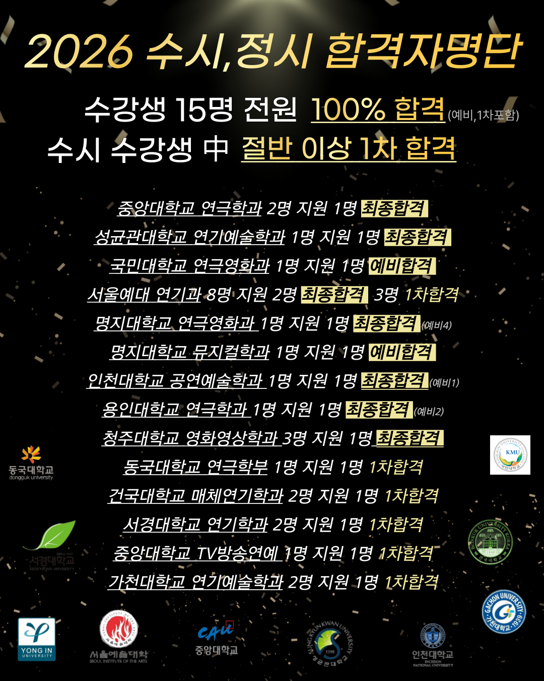 2026 수시 정시 합격자 명단 1