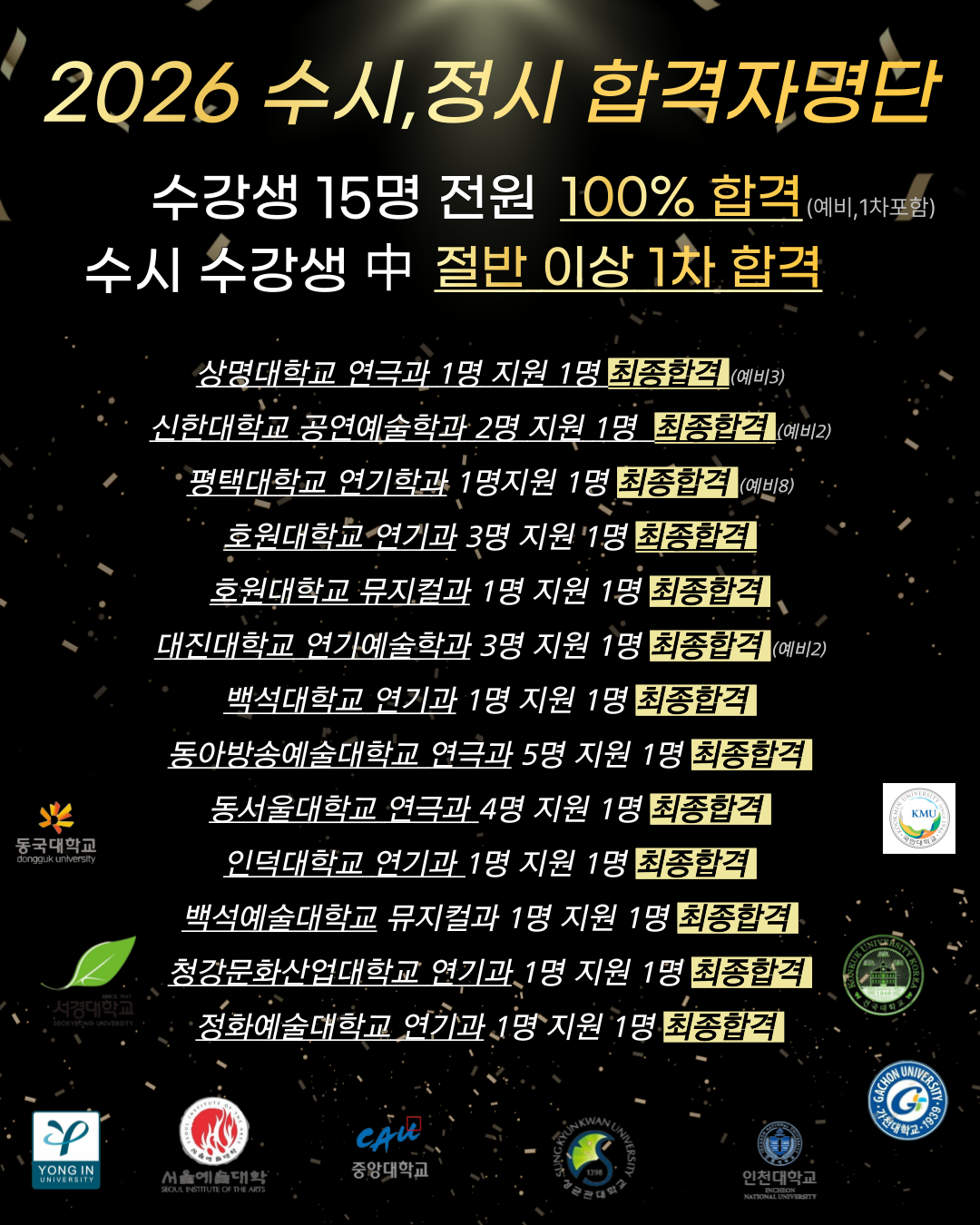 2026 수시 정시 합격자 명단 2